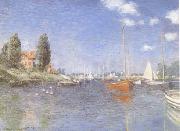 Claude Monet The Red Boats Argenteuil (mk09) USA oil painting artist